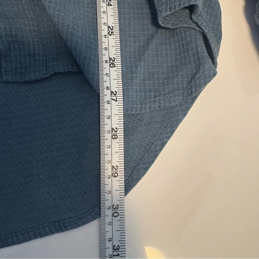 Tommy Bahama Men’s XL 100% Silk Button Down Shirt Blue Vintage - Picture 4 of 6